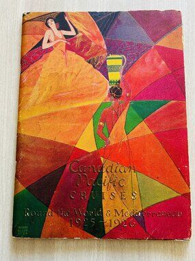 Canadian Cruise Lines 1925-1926 Brochure with Lithographic's by Richard Fish
